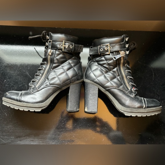 GUESS - Platform Combat Boots - Picture 5 of 10